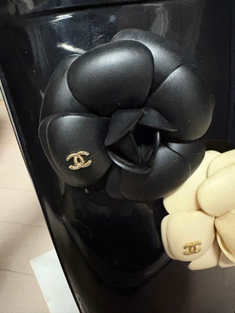 CHANEL　カメリア　レインブーツ　正規品