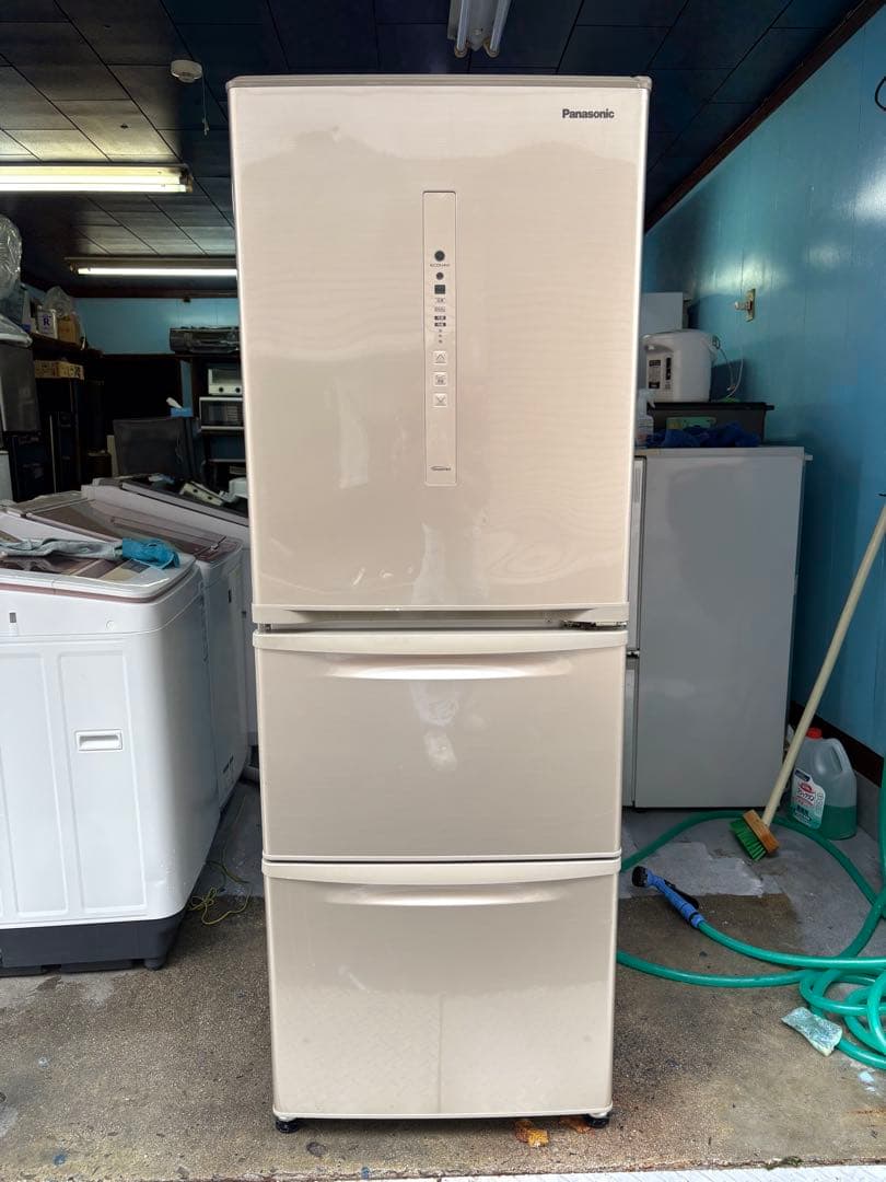 Panasonic 3ドア冷蔵庫 クリーム色2019年
