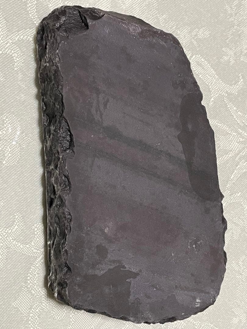 彫刻石硯 松と鳥 唐木箱入り ＆ 墨と筆2本セット