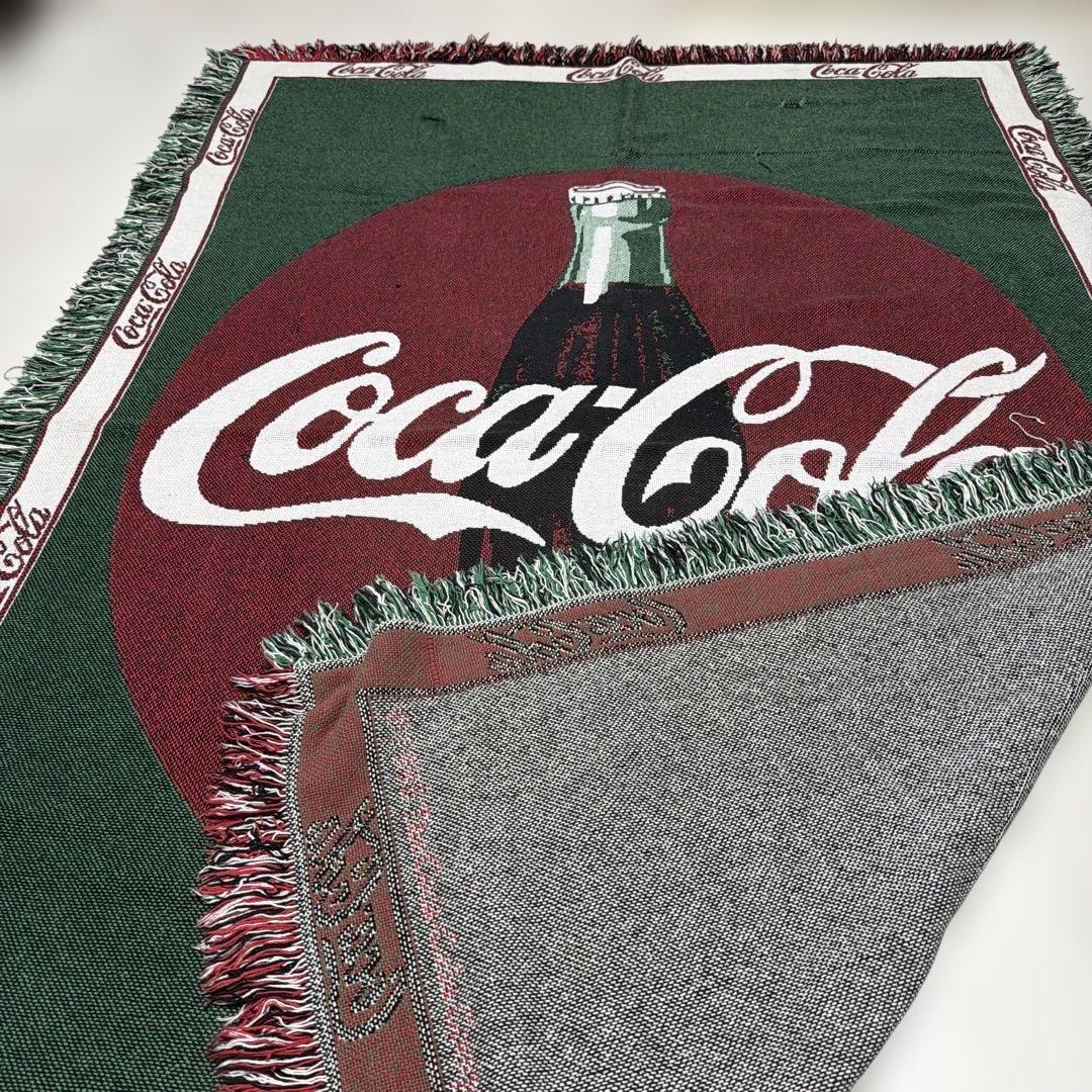 コカコーラ　マルチカバー　ソファカバー　ヴィンテージラグ　180x122