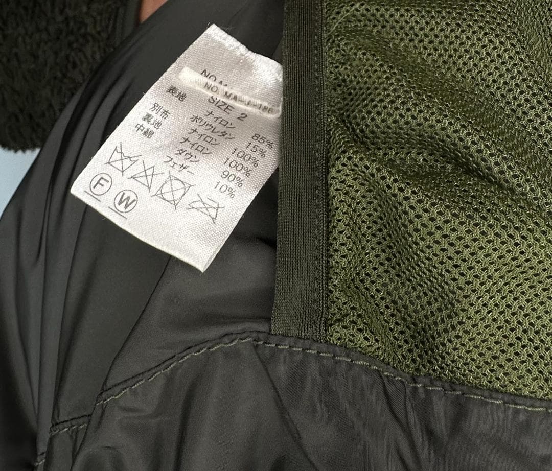 NANGA × MANUAL ALPHABET ダウンジャケット