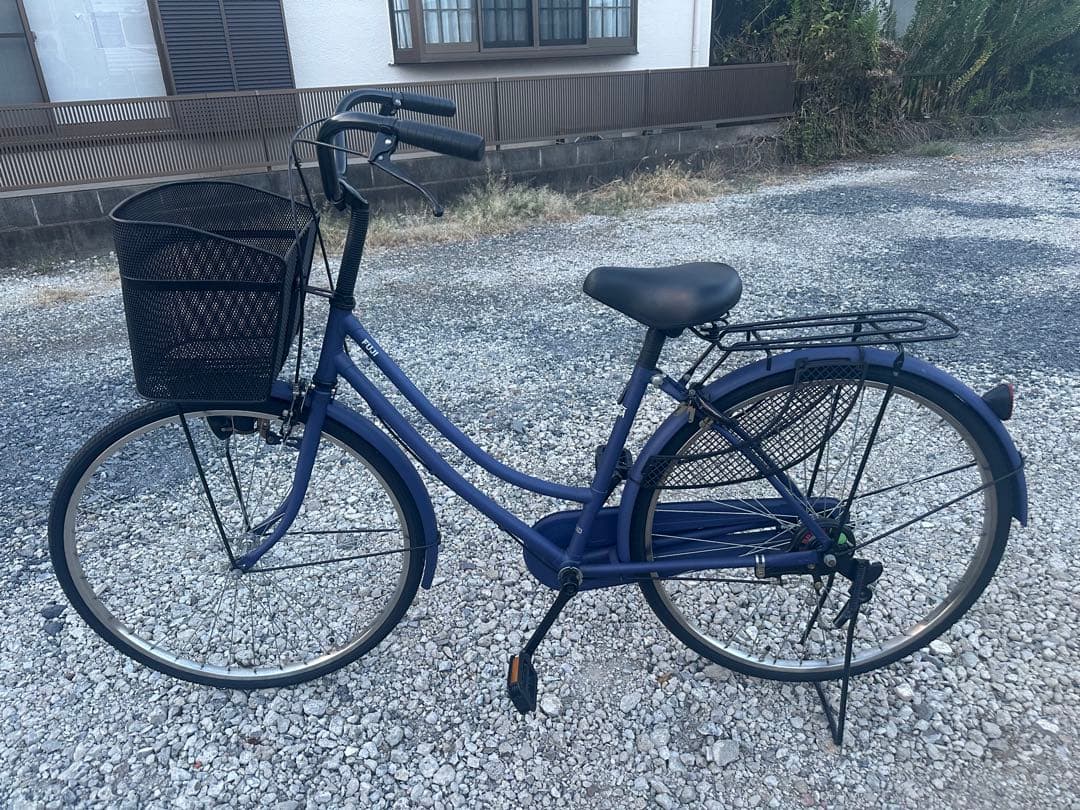 シティサイクル ネイビー メッシュバスケット付き