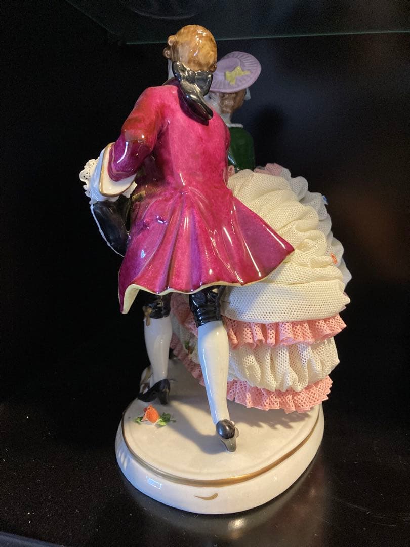 アイリッシュドレスデン　レースドール　貴族カップル