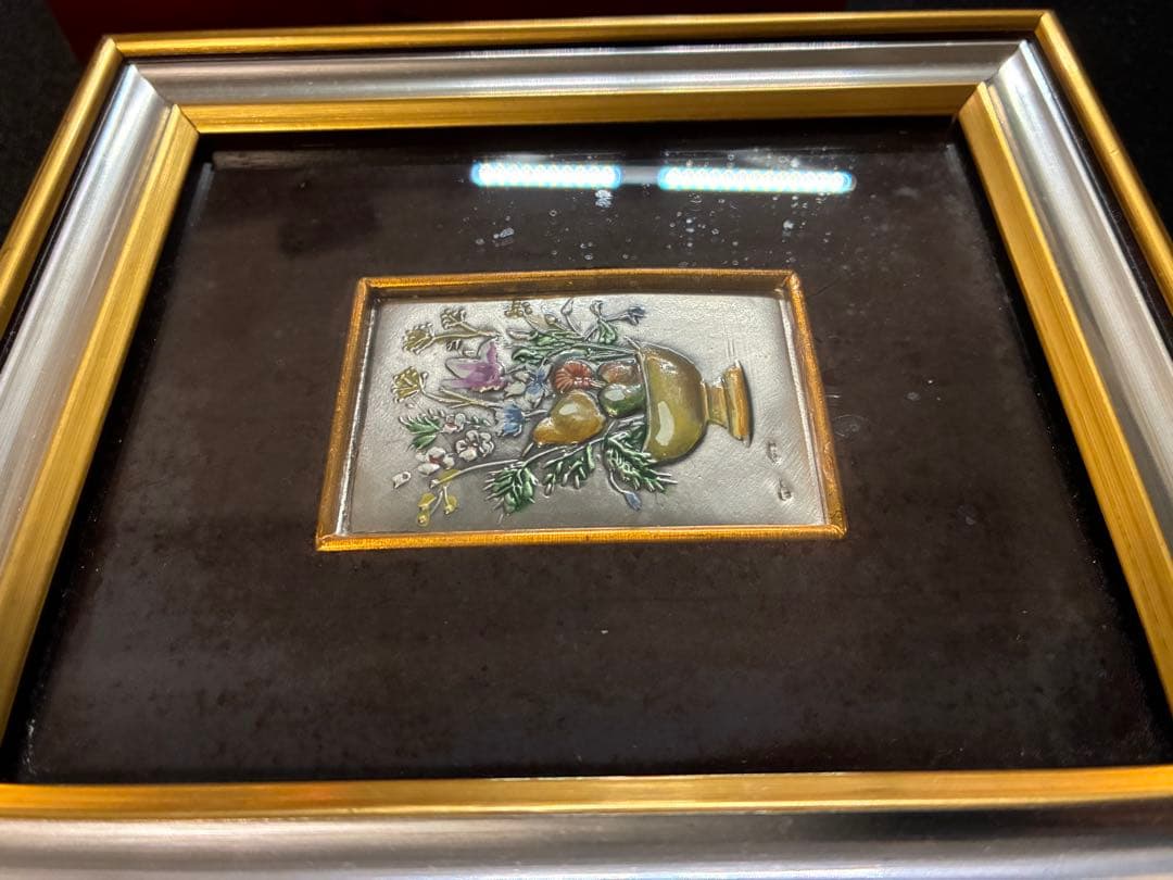 銀 アンティーク 雑貨 アート フレーム 額縁 インテリア 風水 銀 絵画 壁掛