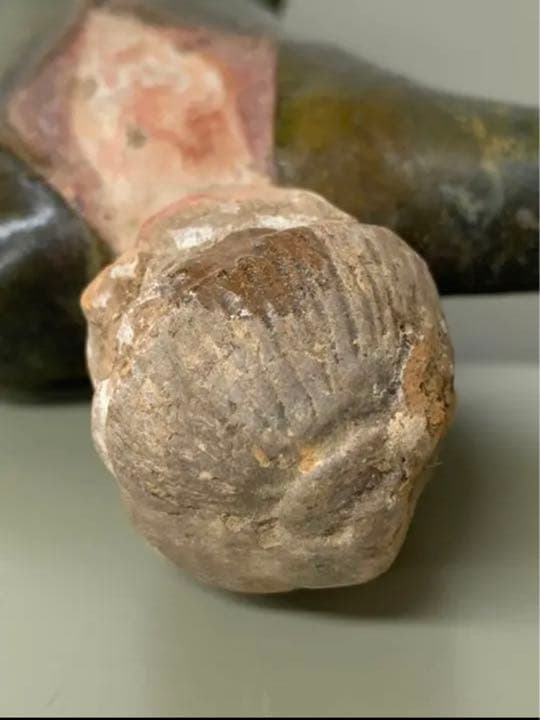 中国漢緑釉人形陶器　骨董　発掘品　古美術コレクション唐物　アンティーク江戸青磁