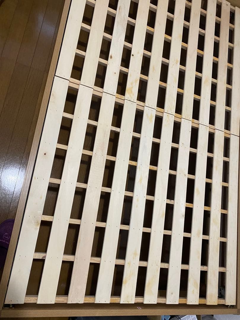 ニトリ　木製セミダブルベッドフレーム