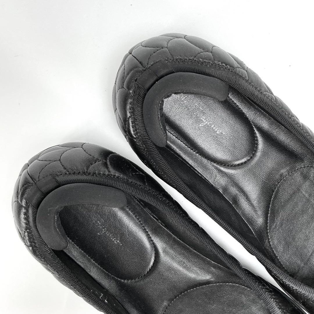 FERRAGAMO　パンプス　ヴァラリボン　キルティング　バレエシューズ