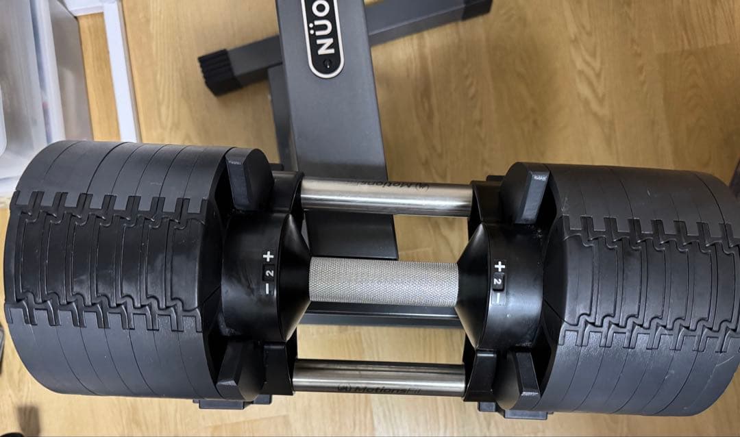 セット2/3フレックスベル可変式ダンベル32kg×2個 2kg刻み&専用スタンド