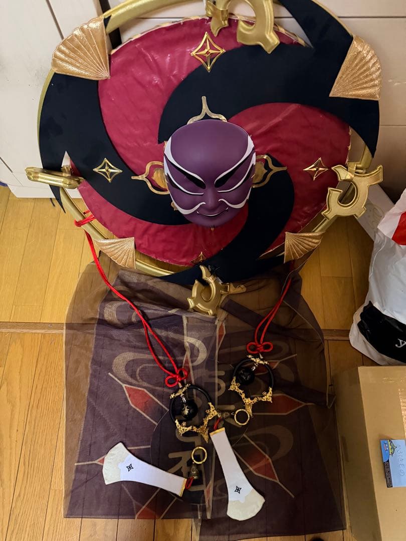 コスプレ　原神　スカラマシュ　散兵　三分妄想Sサイズと猫屋小舗Mサイズ両方　笠付