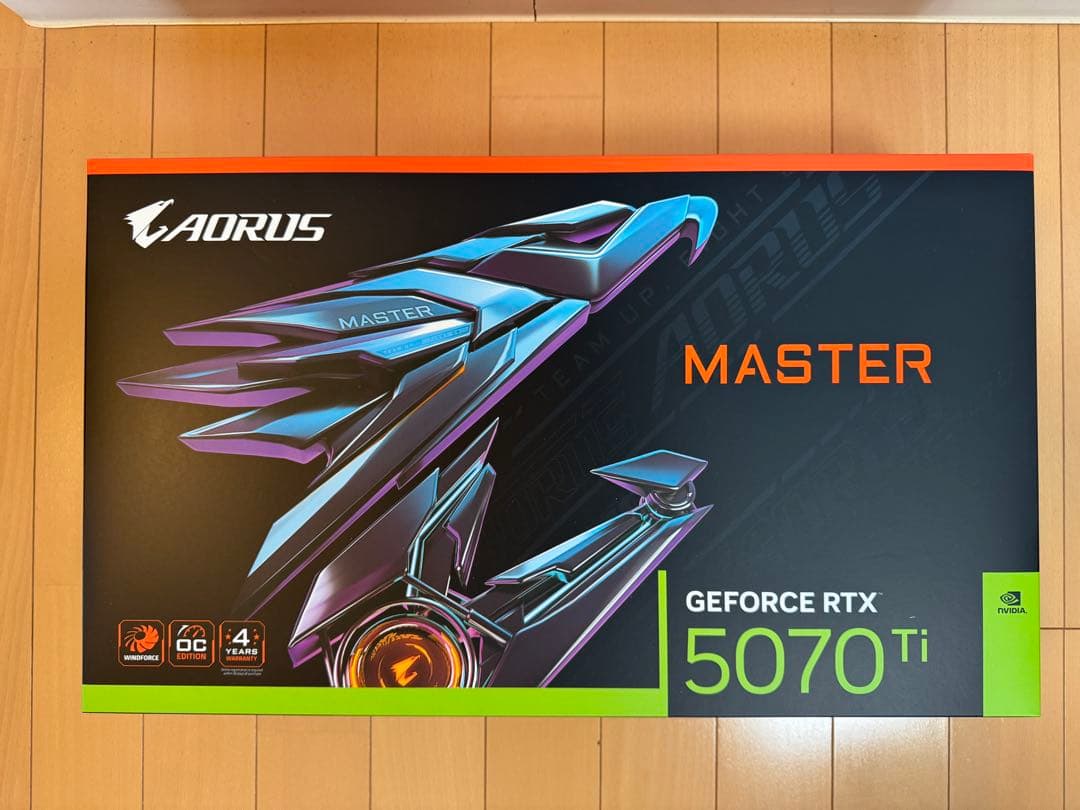 グラフィックボード・グラボ・ビデオカード GIGABYTE AORUSMASTER GEFORCE RTX 5070 Ti