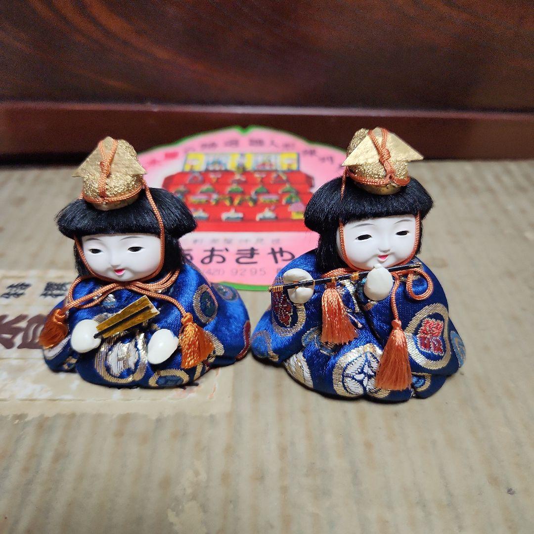 古い木目込　雛人形　峯清作