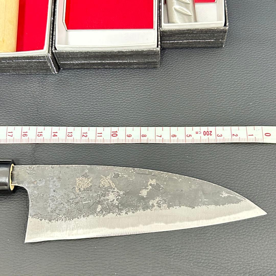 土佐黒打ち包丁 由宗刃物 三徳 出刃 菜切 舟行 5本セット