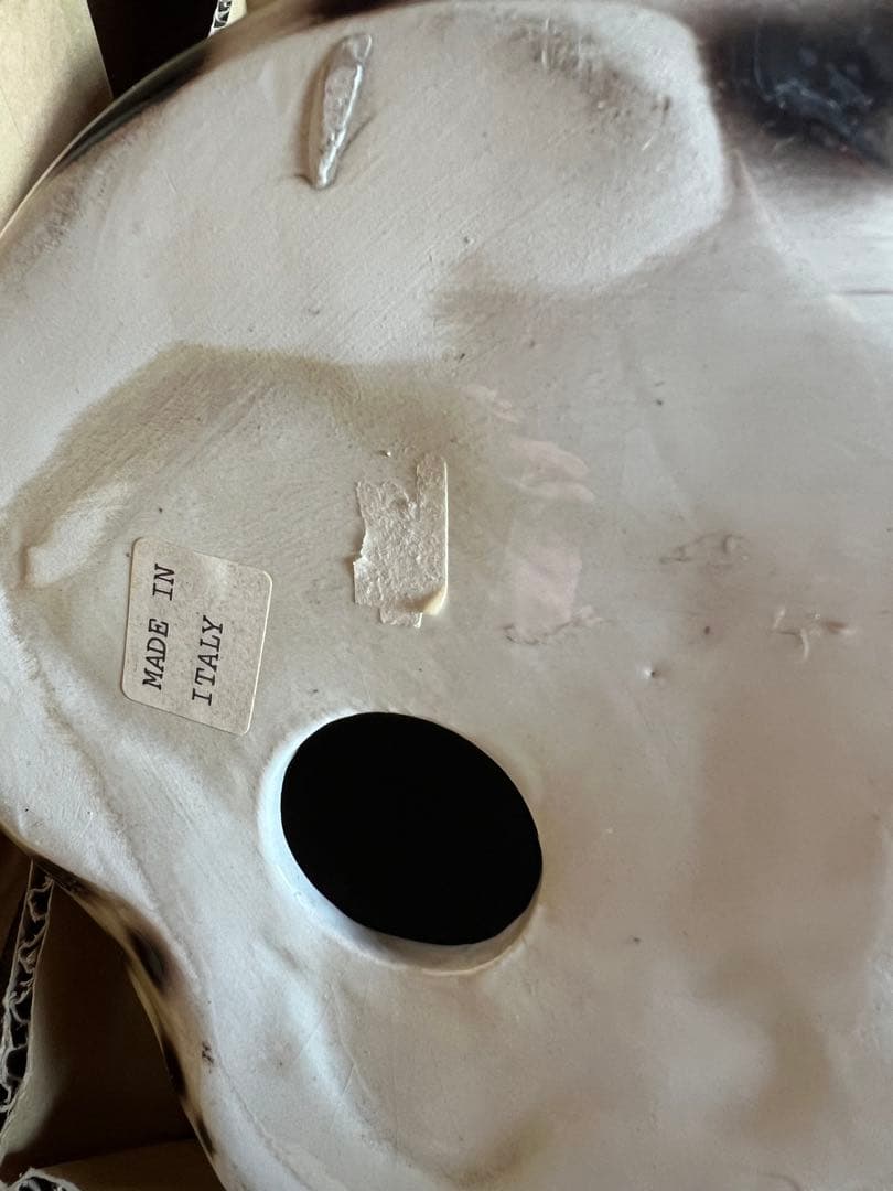 イタリア製 陶器 チーター 置物 インテリア 高さ(約)42.5cm オブジェ