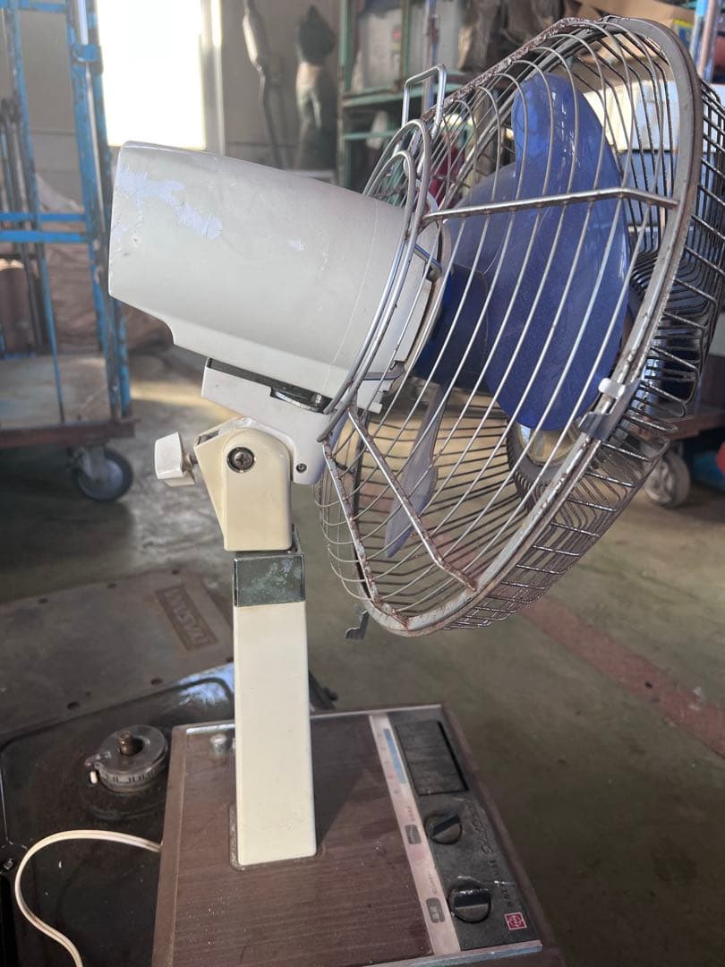 レトロファン メタルグリル 青