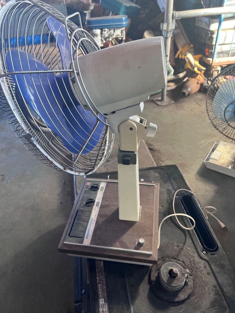 レトロファン メタルグリル 青