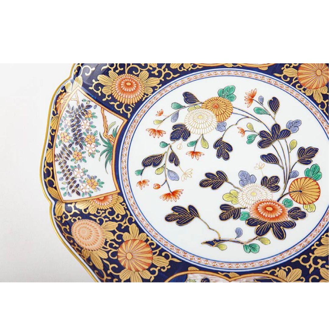 賞美堂 琳派古伊万里様式 盛皿・大 木箱入
