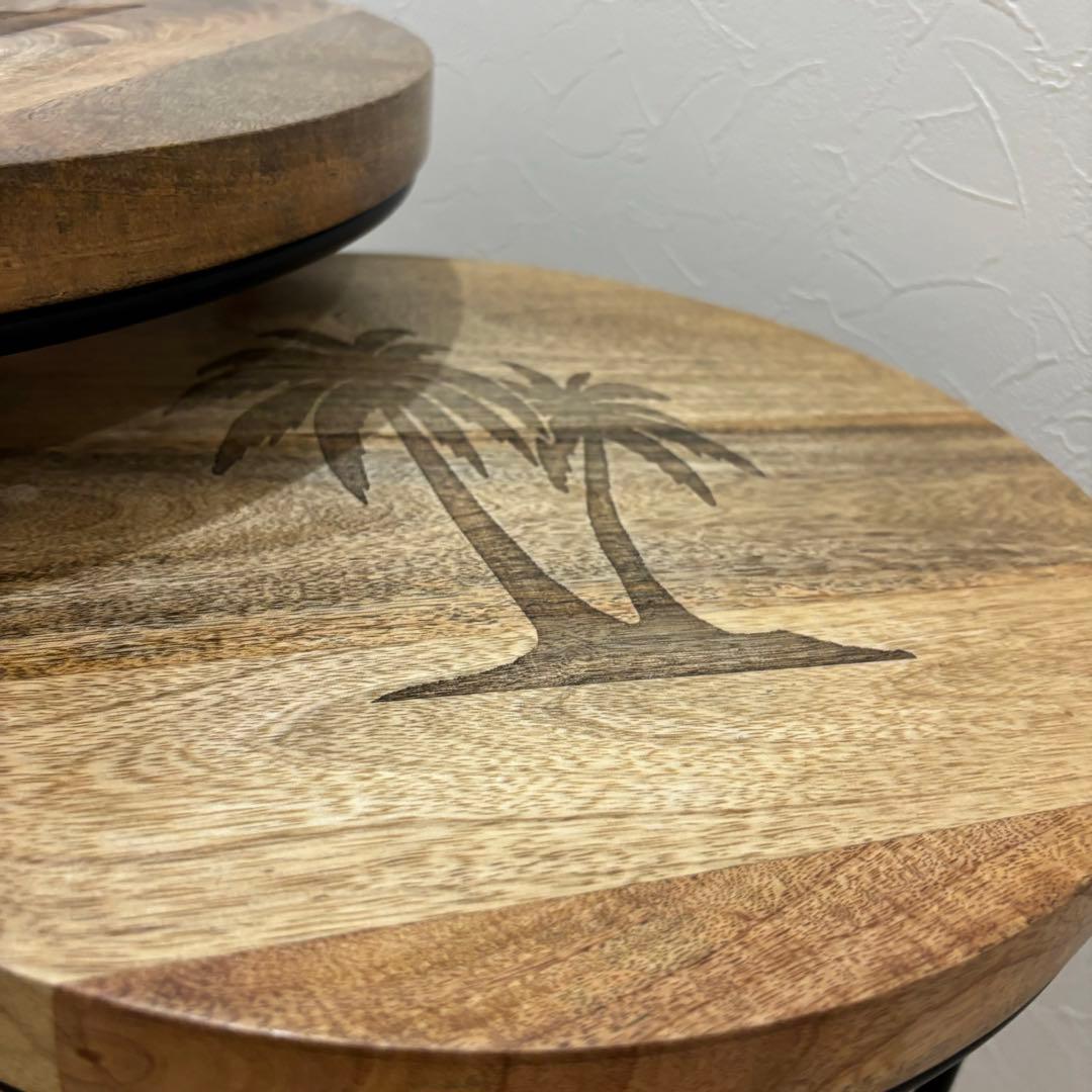 WTW ダブルティー　パームツリーネストテーブル☆