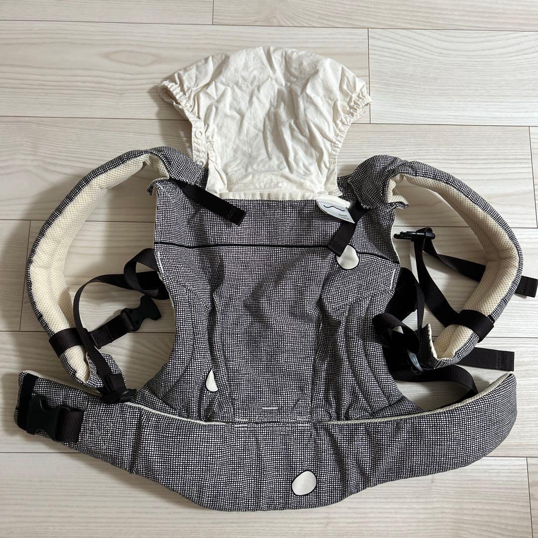 サンアンドビーチ 抱っこ紐OM-1 ishi-keri ヘッドサポート付き