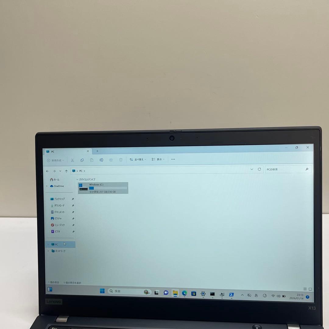 #808 レノボ ThinkPad X13 Ryzen 5 Pro 4650U