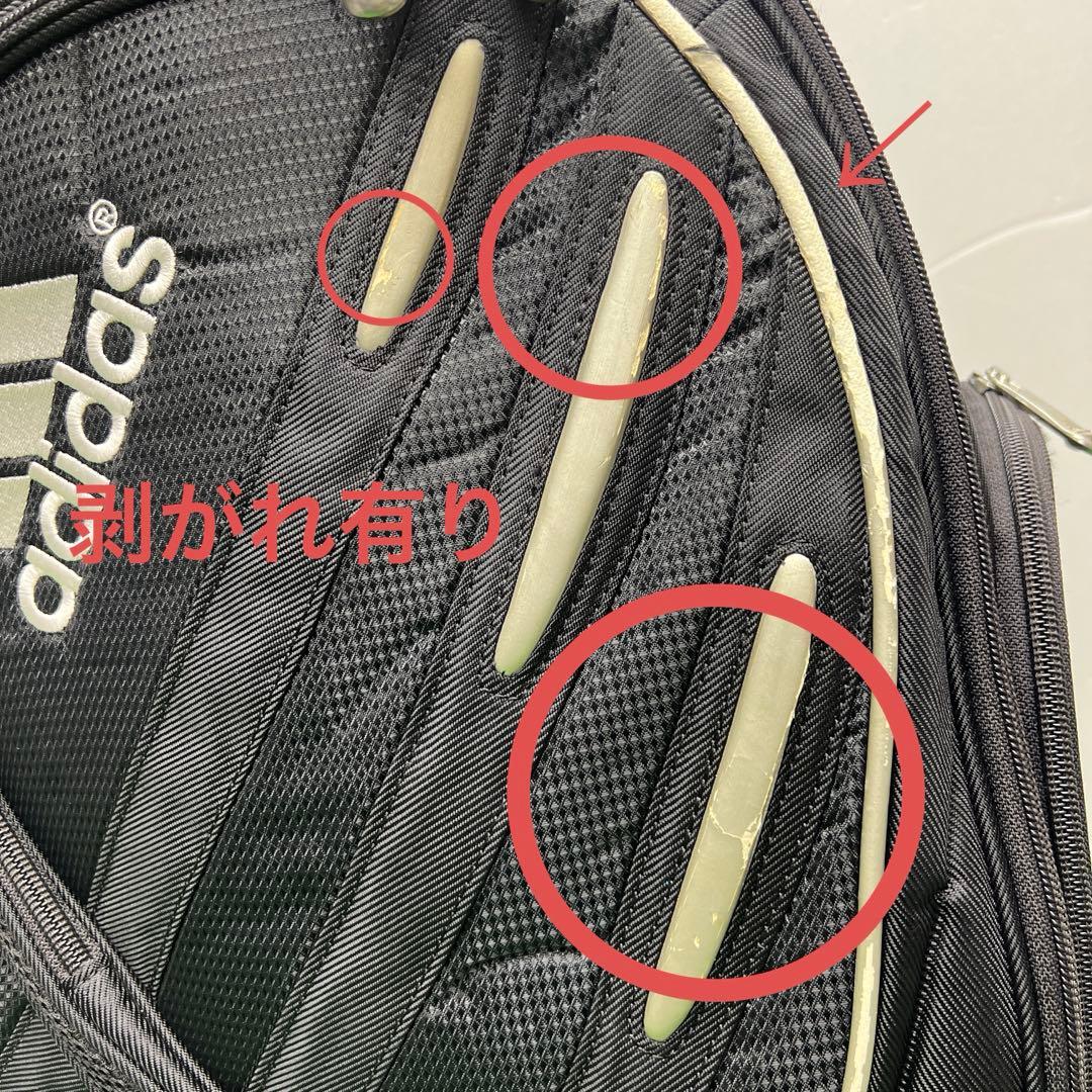 アディダス adidas ゴルフバッグ　8インチ　ブラック　中古品　メンズ