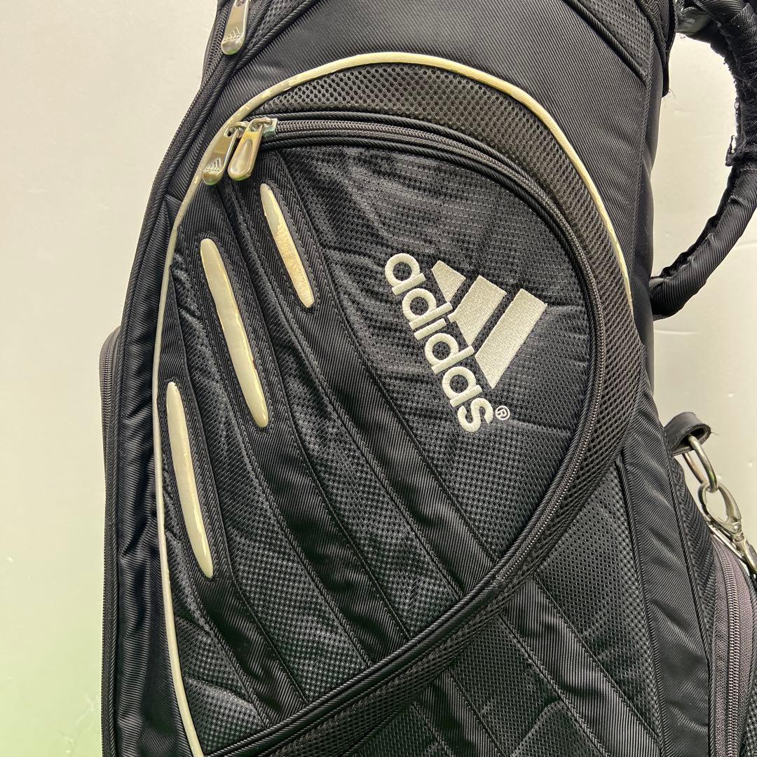 アディダス adidas ゴルフバッグ　8インチ　ブラック　中古品　メンズ