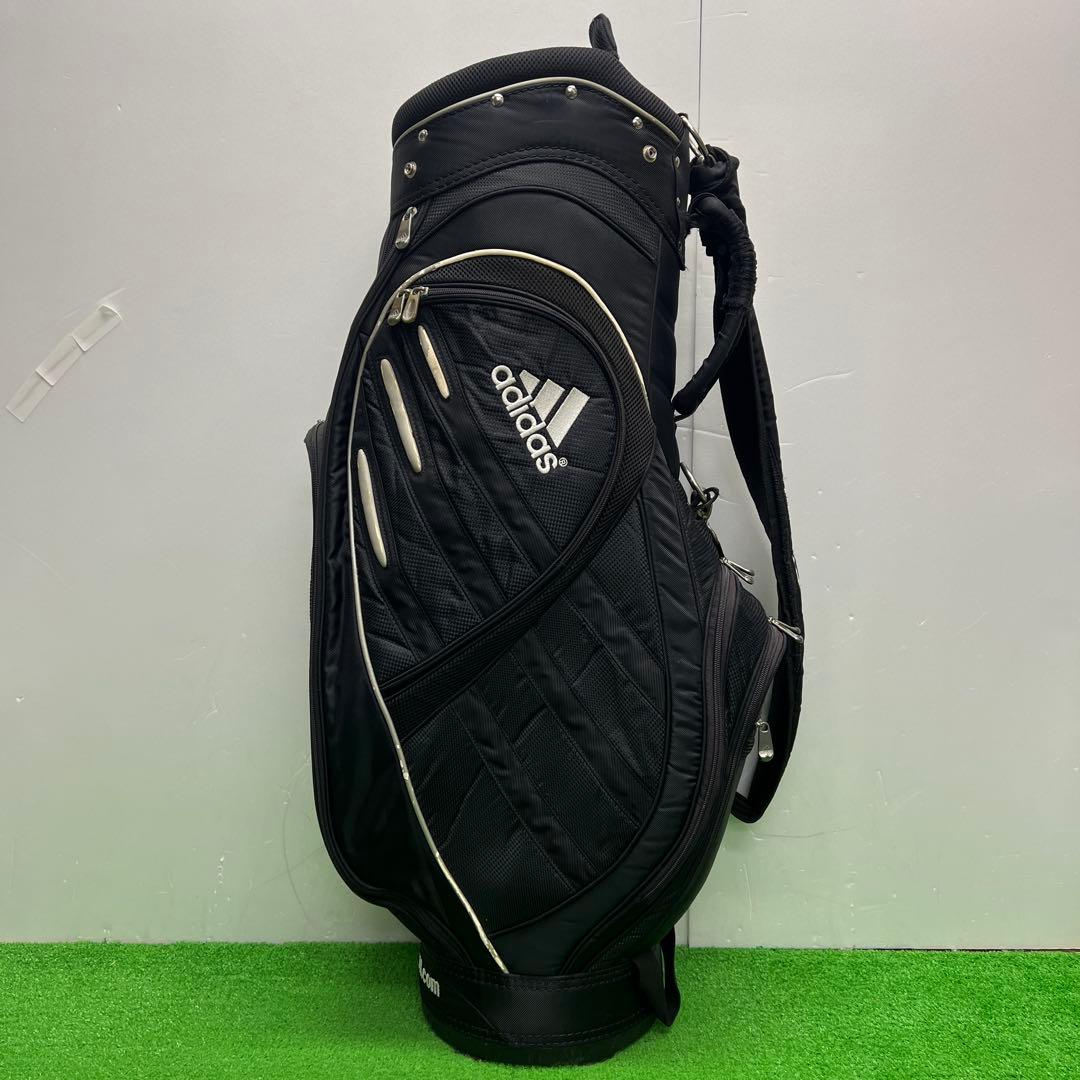 アディダス adidas ゴルフバッグ　8インチ　ブラック　中古品　メンズ