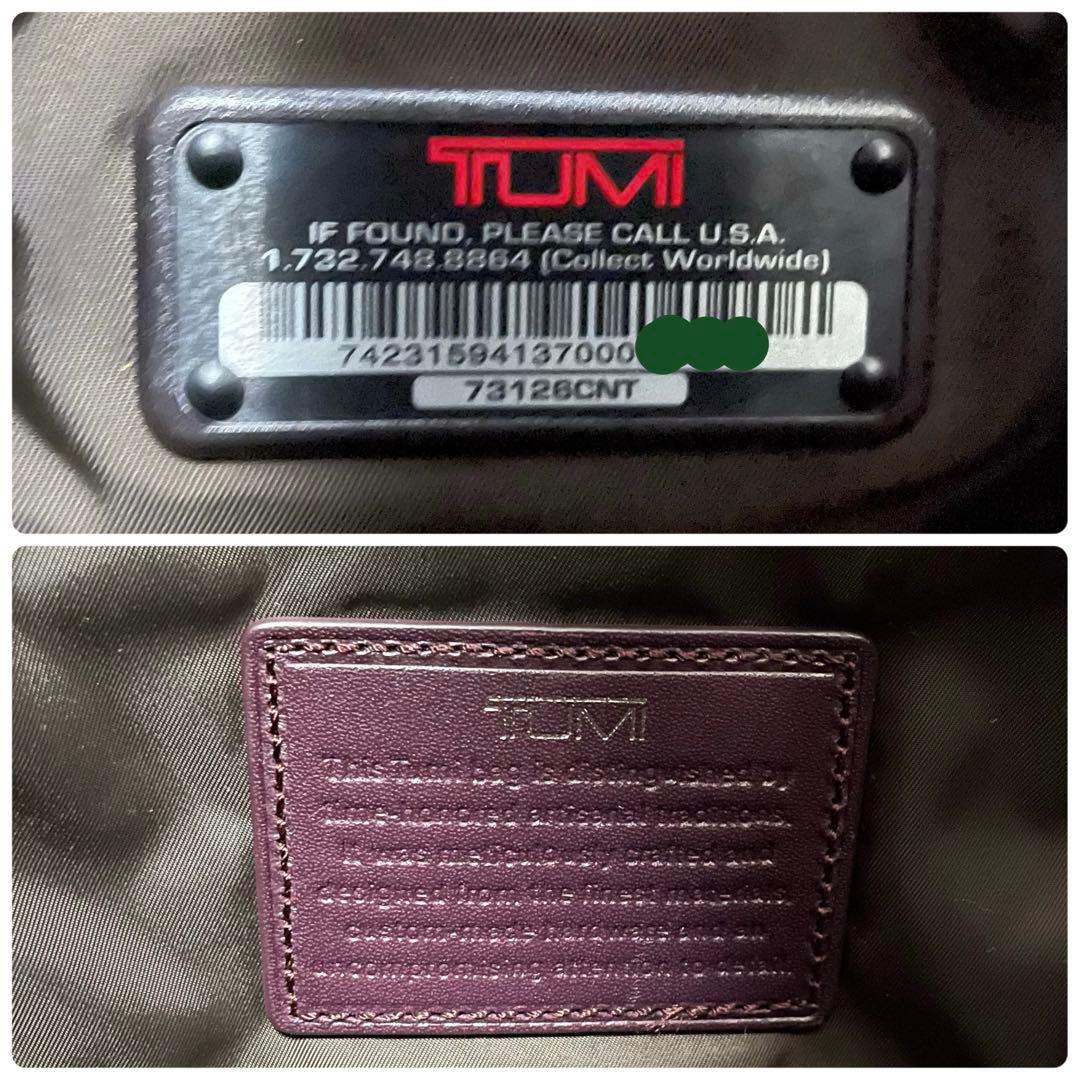 TUMI 2WAY トート レザー T-PASS搭載 PCケース付