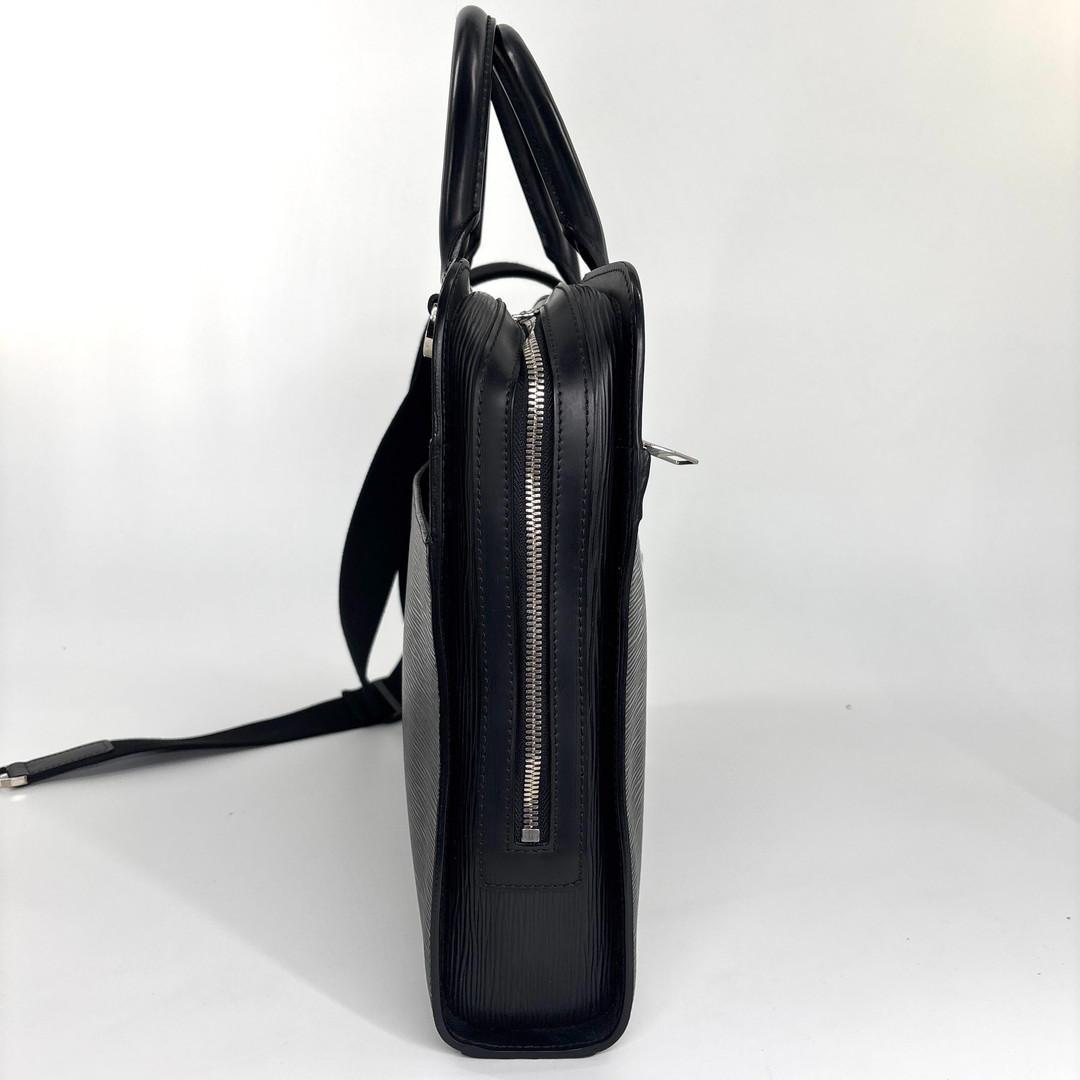 新品同様 ルイヴィトン エピ バサーノMM ブラック ビジネスバッグ メンズ