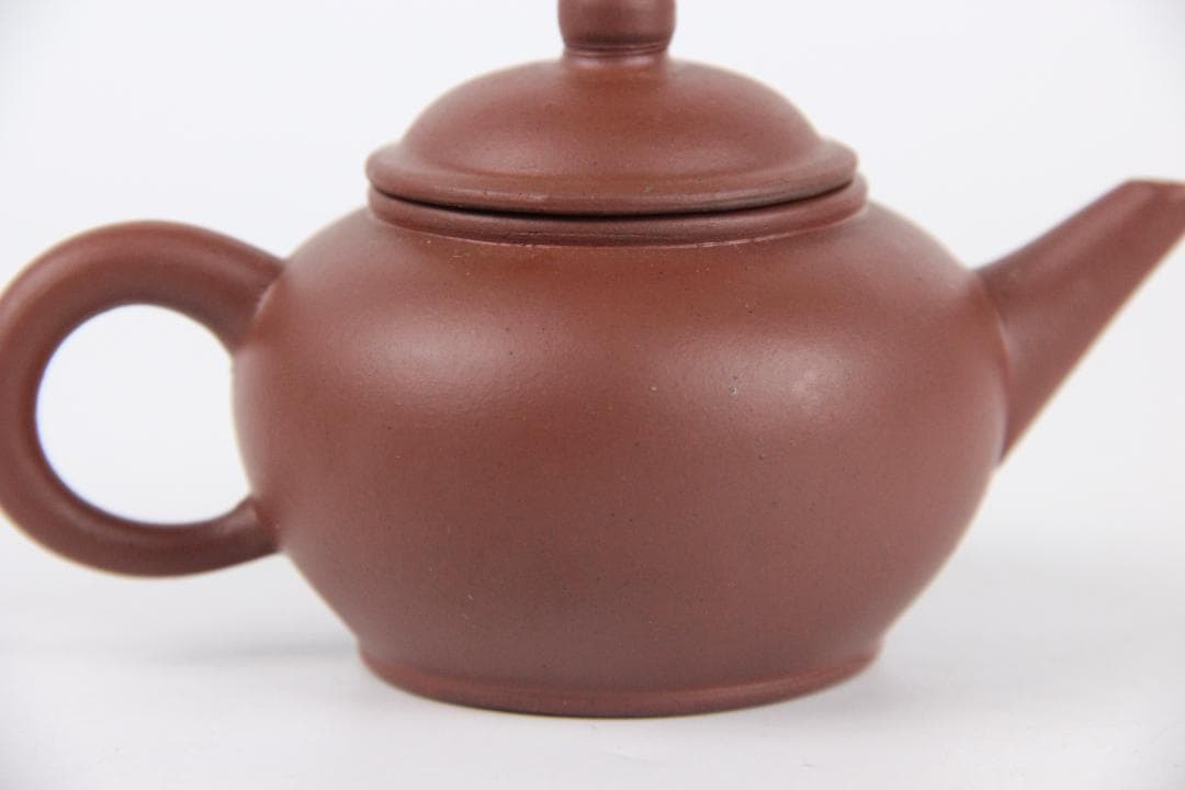 荊渓惠孟臣製 唐物 朱泥 水平 壺 煎茶 急須 紫砂 宜興 窯 ES1-14