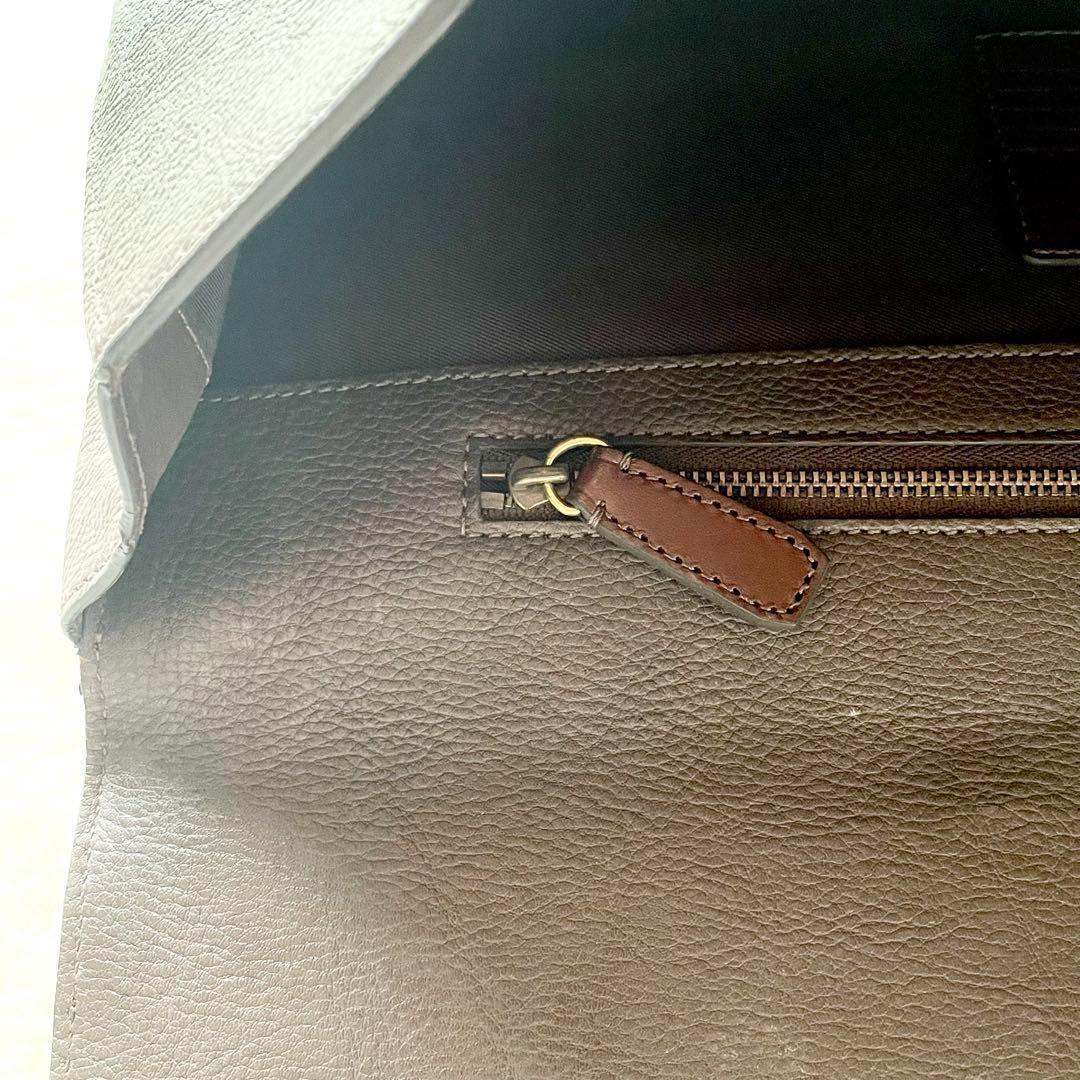 美品COACHコーチ ビジネスバック A4 PC 大容量 ブラウン F70479