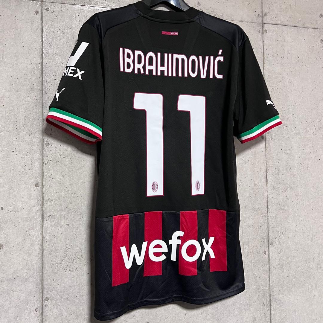 【新品/タグ付き】22/23 ACミラン ♯11 イブラヒモヴィッチ【Mサイズ】