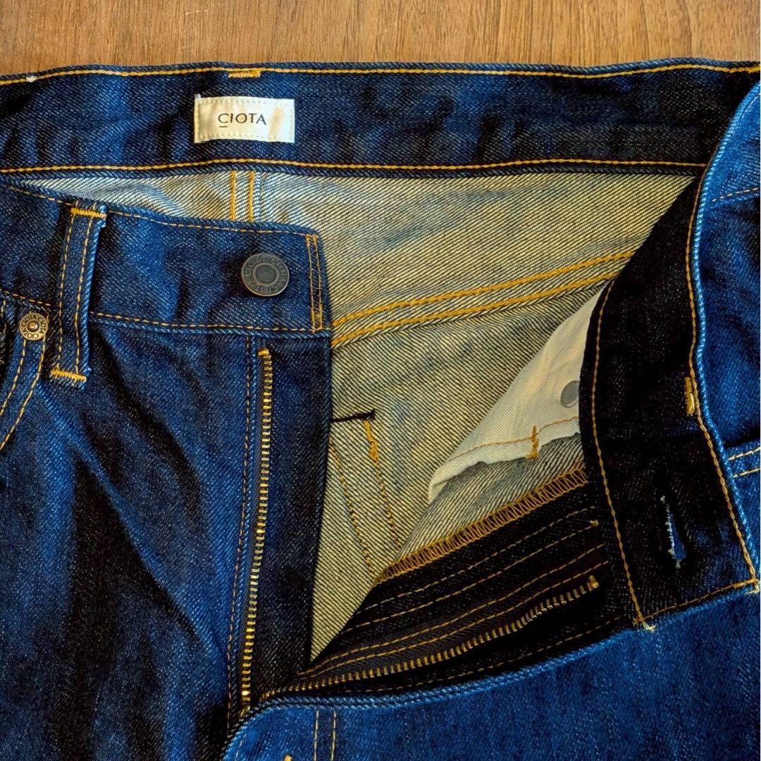 新品　定価26,400円　スビンコットン 13.5oz テーパードデニム　日本製