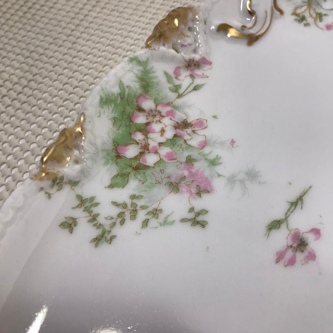 セオドア ハビランド リモージュ　フランス アンティーク　オーバルディッシュ