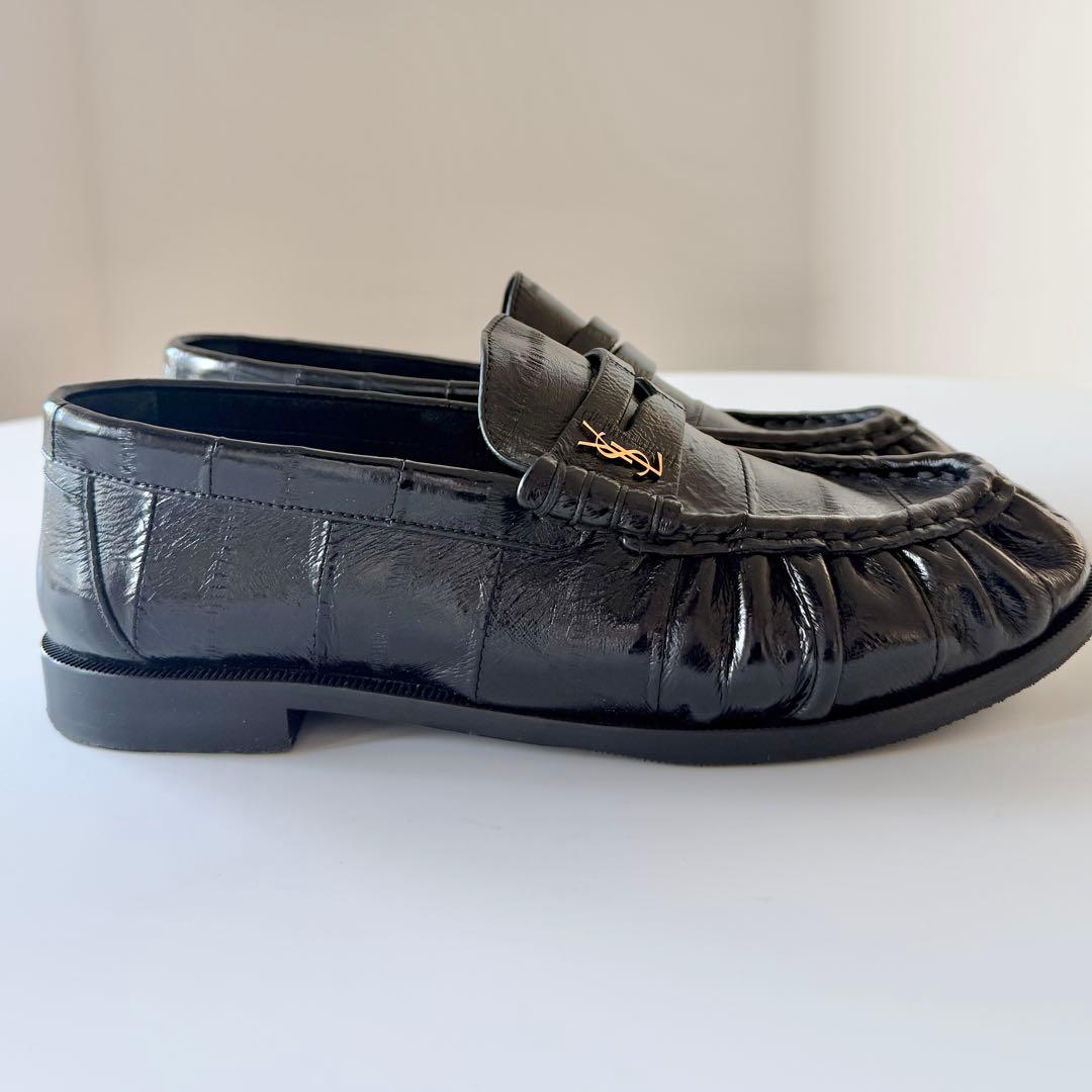 Saint Laurent ル ローファー ソフト（イールスキン）BLACK