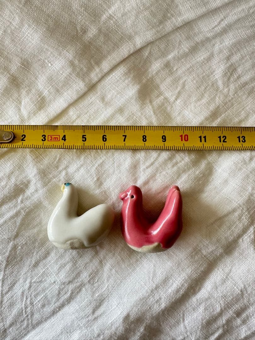 石木文　白鳥スワン　ピンク小鳥