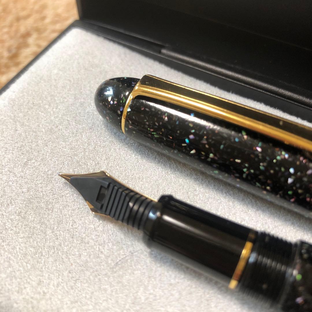 PLATINUM プラチナ万年筆　♯3776 漆蒔絵　ペン先18K 中字