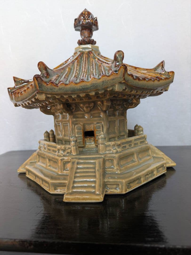 夢殿 赤膚焼 インテリア 置物 アンティーク 旧家収蔵 縁起物