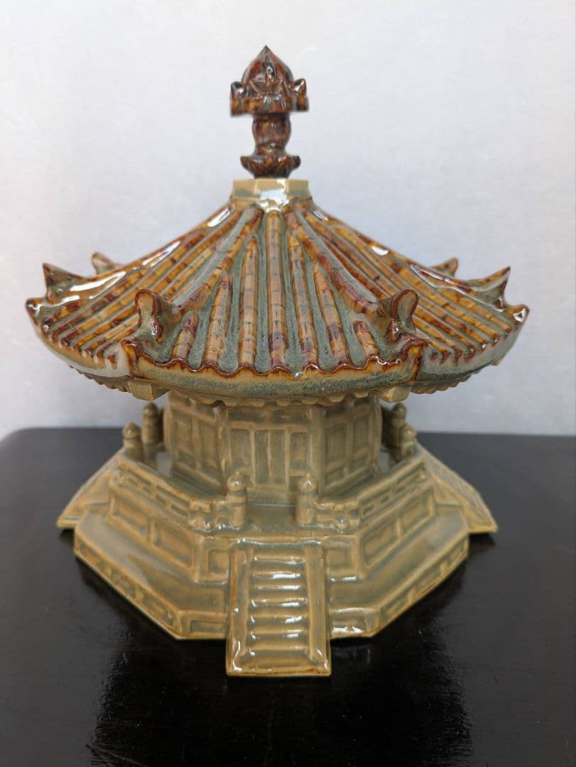 夢殿 赤膚焼 インテリア 置物 アンティーク 旧家収蔵 縁起物