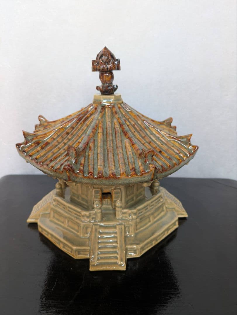 夢殿 赤膚焼 インテリア 置物 アンティーク 旧家収蔵 縁起物