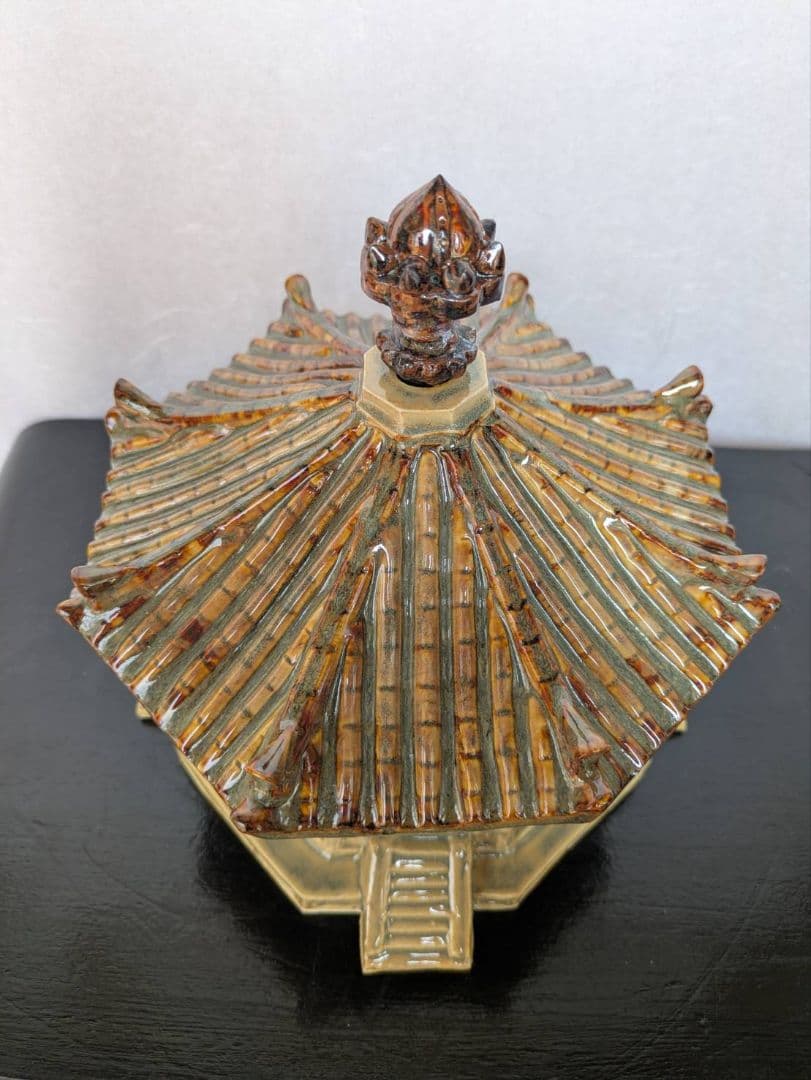 夢殿 赤膚焼 インテリア 置物 アンティーク 旧家収蔵 縁起物