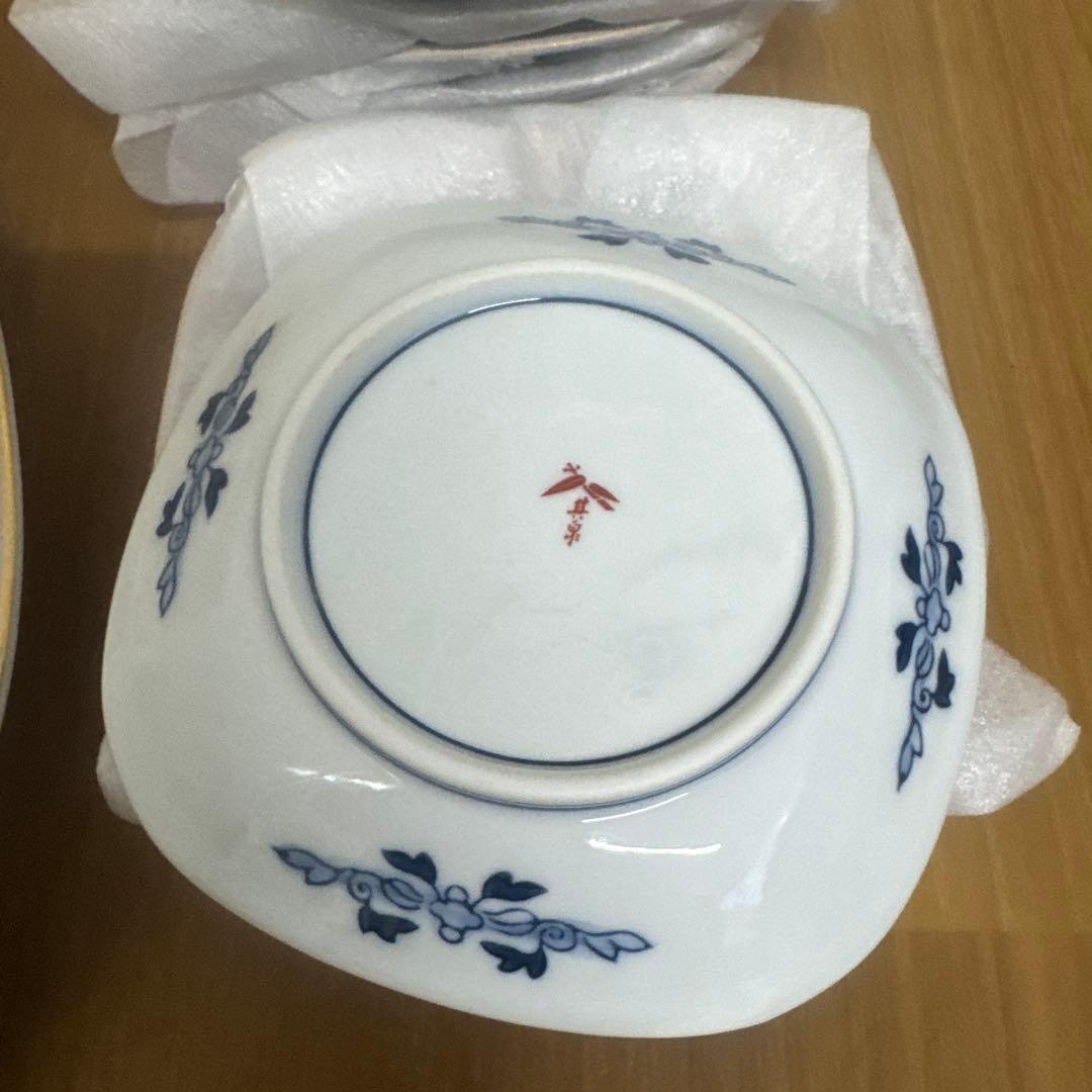 【専用出品】未使用 有田焼 其泉 春秋紋　盛皿 小皿 セット 古伊万里 金彩