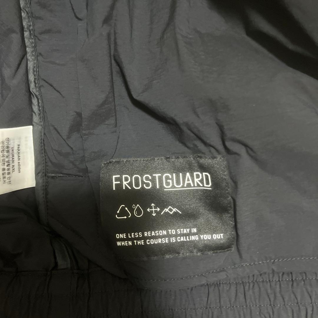 adidas Frost Guard ゴルフ 撥水 ダウンジャケット 帽子付き