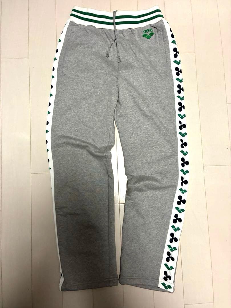 arena × rlm コラボジャージ上下セット グレー×グリーン デサント