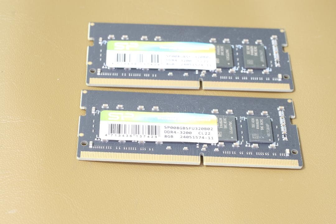 シリコンパワー DDR4-3200 8GB メモリ ×2枚セット