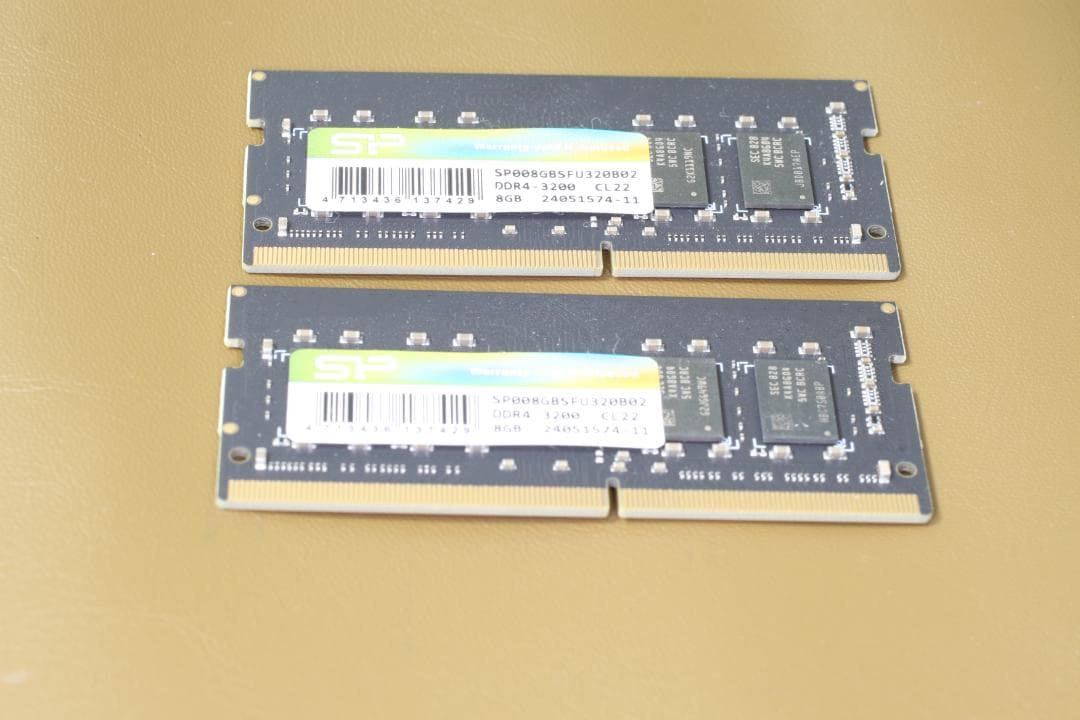シリコンパワー DDR4-3200 8GB メモリ ×2枚セット