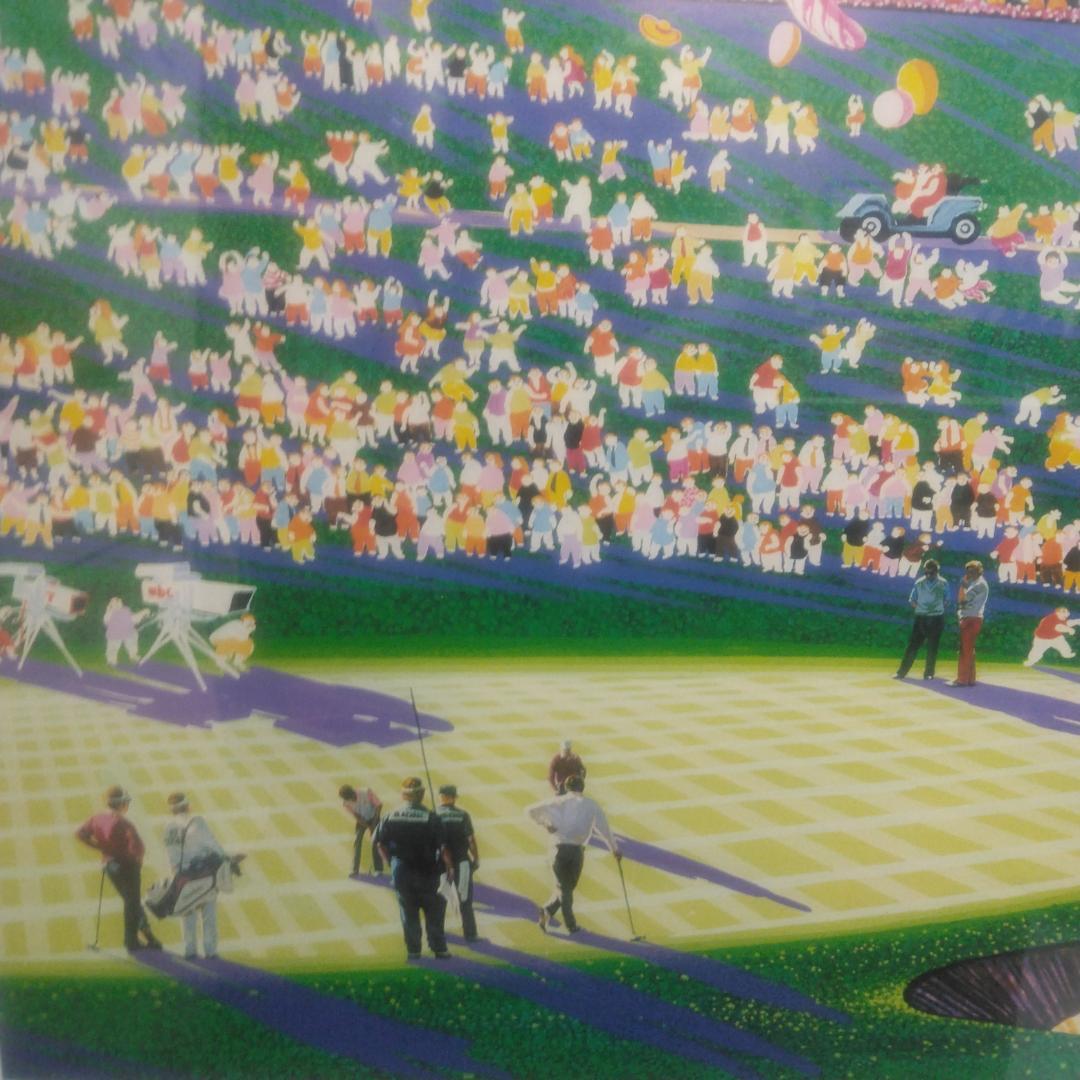 ヒロ・ヤマガタ　ライダーカップチャンピオンシップ　中古　大判額装アートポスター