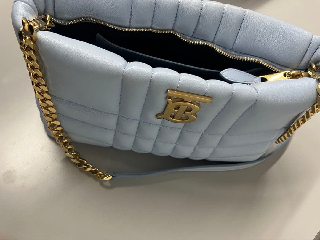 い*む様 美品 BURBERRY バーバリー ショルダー バッグ TB ロゴ レ