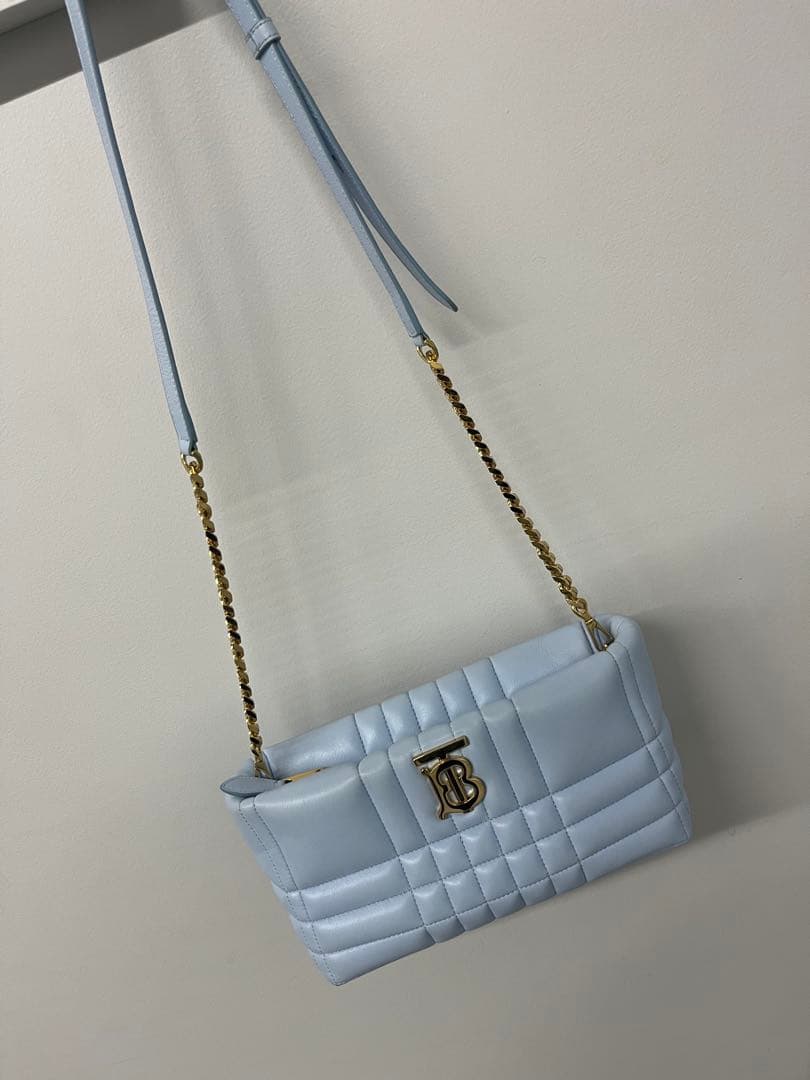 い*む様 美品 BURBERRY バーバリー ショルダー バッグ TB ロゴ レ