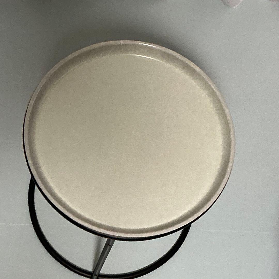 KANADEMONO CAMBRO製トレー ローテーブルブラック＆ホワイト