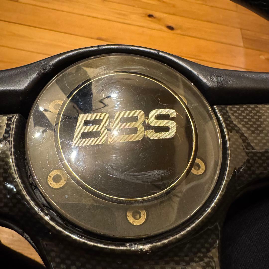 BBS ステアリングホイール カーボン柄 イタルボランテ 3本スポーク